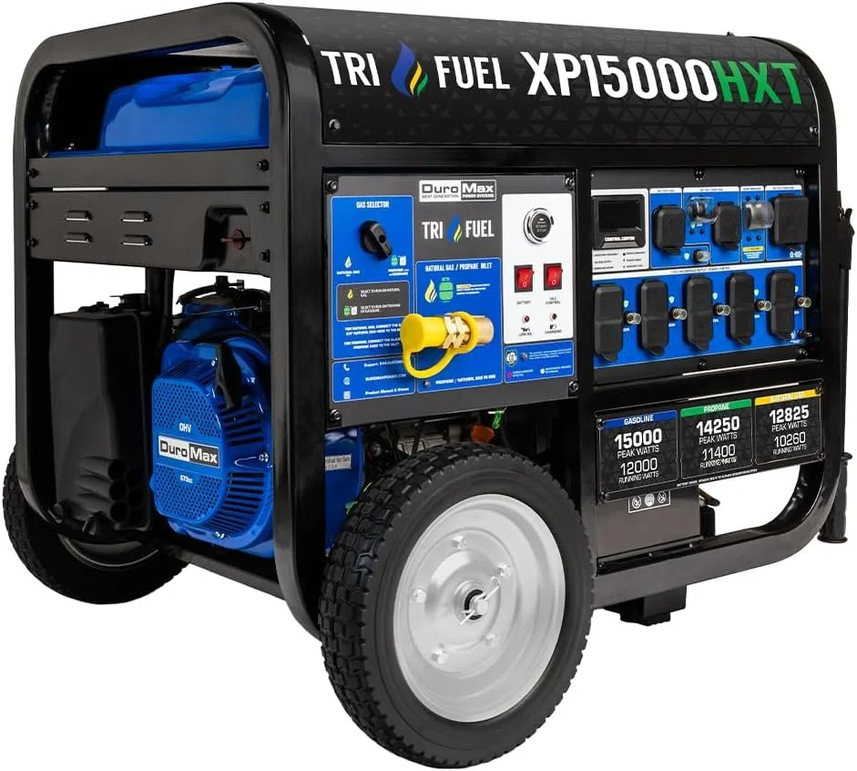 DuroMax 15,000-Watt Tri-Fuel Portables Generators XP15000HXT