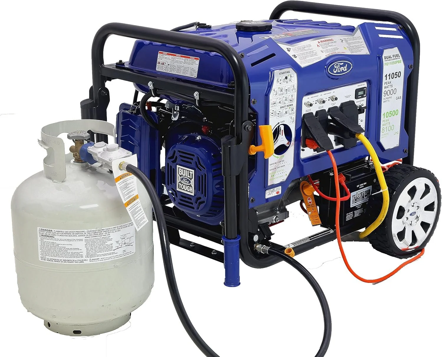 1-188-1.webp Ford 11,050 Watt Dual Fuel Portables Generators FG11050PBE - Image 1