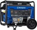 Westinghouse 6600 Peak Watt Home Backup Portable Generator, Transfer Switch Ready 30A Outlet, RV Ready 30A Outlets.