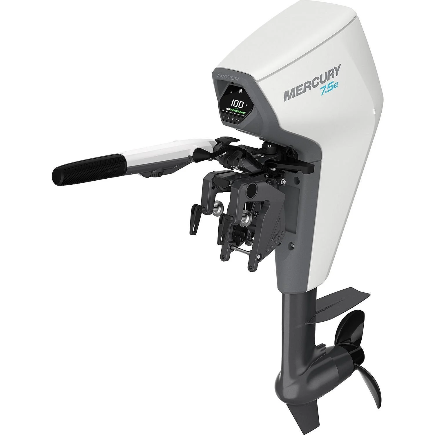 Mercury Avator 7.5e Tiller Electric Outboard Motor Kit - Image 1