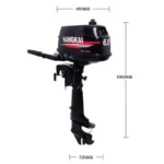 Hangkai Water Cooled 2 Stroke 6HP Outboard Motor Petrol Powered Engine - Image 3