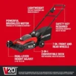 CRAFTSMAN V20 Lawn Mower, Push Mowers. - Image 5