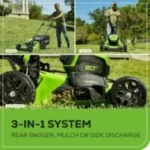 Greenworks 80V 21″ Cordless Self-Propelled Lawn Mowers. - Image 5