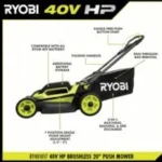 RYOBI 40V HP Brushless 20 in. Cordless Battery Walks Behind Push Mowers with 6.0 - Image 4