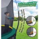 SkyBound 6ft outdoor Trampoline without springs, toddler springless trampoline with net for Kids and Adults, springless Trampoline with Enclosure for Backyard Indoor and Outdoor - Image 3