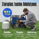 Westinghouse 13,500 Peak Watt Dual Fuel Portable Generators. - Image 3