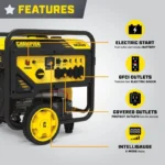 Champion Power Equipment 12,000-Watt Electric Start Dual Fuel Homes Backup Portable Generator with CO Shields - Image 4