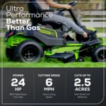 Greenworks 60V 42″ Cordless Battery CrossoverT Riding Lawn Mowers. - Image 3