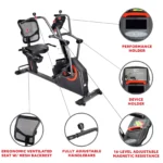 Sunny Health & Fitness Smart Recumbent Cross Trainers Elliptical Exercise Bikes – SF-RB4886 SMART - Image 2