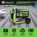 13,000W Dual Fuel Portable Generator, Powered by Gas or Propane, Electric Start, Home Backup & RV Readys. - Image 4