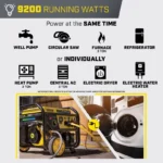 Champion 11,500/9,200-Watt Tri-Fuel Home Backup Portable Generators. - Image 3