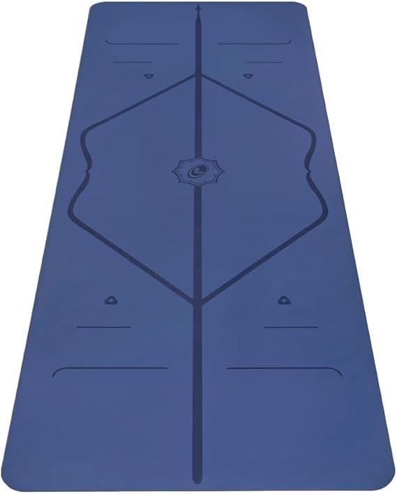 Liforme Original Yoga Mat – Free Yoga Bag Included – Patented Alignment System, Warrior-like Grip, Non-slip, Eco-friendly, sweat-resistant, long, wide, 4.2mm thick mat for comfort