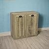 Household Essentials Laundry Sorter Cabinet, Oak Finish