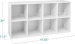 Best Choice Products 8-Cube Storage Organizer, 11in Shelf Opening, Bookcase, Display Shelf, Customizable w/ 3 Removable Back Panels – White - Image 3