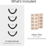 Intake Breathing — Magnetic Nasal Strips Starter Kit | Reusable Band + Tabs | Nasal Strips for Sleep, Snoring, Breathing & Sports | Stronger Lift Than Traditional Nose Strips | 4 Sizes, 15 Tabs, Black - Image 3