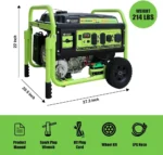 13,000W Dual Fuel Portable Generator, Powered by Gas or Propane, Electric Start, Home Backup & RV Readys. - Image 2