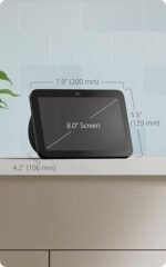 Amazon Echo Show 8, With Spatial Audio, Smart Home Hub, ideal for open living spaces, Designed for Alexa+, Glacier White - Image 2