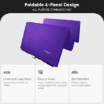 BalanceFrom 10×4 Feet 4-Panel Folding Gymnastics Mat – 2-Inch Thick Pad with Vinyl Surface and Carrying Handles for Tumbling, Yoga, Pilates, Home Workouts, and Martial Arts - Image 2