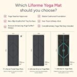 Liforme Original Yoga Mat – Free Yoga Bag Included – Patented Alignment System, Warrior-like Grip, Non-slip, Eco-friendly, sweat-resistant, long, wide, 4.2mm thick mat for comfort - Image 2