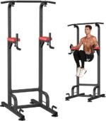 RELIFE REBUILD YOUR LIFE Power Tower Pull Up Bar Station Workout Dip Station for Home Gym Strength Training Fitness Equipment