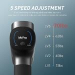 opove M3 Pro 2 Massage Gun Deep Tissue Percussion Muscle Massager for Workout, Percussive Therapy Fascia Gun for Athletes Fast Recovery, 30 Days Long Battery Life, 70lbs Stall Force, Space Gray - Image 4