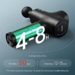 Opove M3 Pro 2 Massage Gun Deep Tissue Percussion Muscle Massager for Workout, Handheld Percussive Therapy Fascia Gun for Athletes Fast Recovery 4-8 Hours Long Battery Life, Powerful, Quiet, Black - Image 3