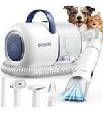 oneisall Dog Vacuum & Dryer for Shedding Grooming, 8 in 1 Dog Grooming Kit with Metal Blade Pet Clippers, Adjustable Speed and Temperature Control Blower - Image 2