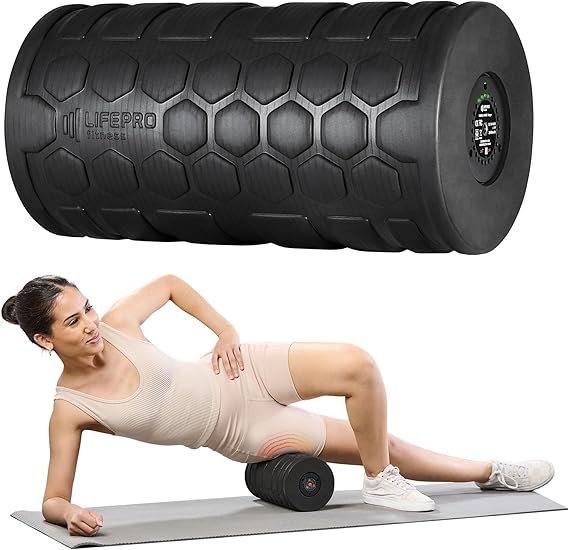 LifePro 4 Speed Vibrating Foam Roller for Physical Therapy & Exercise – High-Intensity Vibrating Roller for Muscle Recovery & Pliability Training – Back Roller for Deep & Gentle Trigger Point Therapy