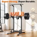 Sportsroyals Power Tower Pull Up Bar Station, 450LBS Stable Pull Up Dip Station for Home Gym Strength Training Equipment | FED Fitness - Image 4