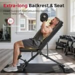 FLYBIRD WB5 Weight Bench, ASTM-Certified 800LBS Adjustable Weight Bench Workout Bench Foldable for Home Gym, 90° to -30° FID and 30in Extended Backrest for Bench Press Strength Training Exercise - Image 3