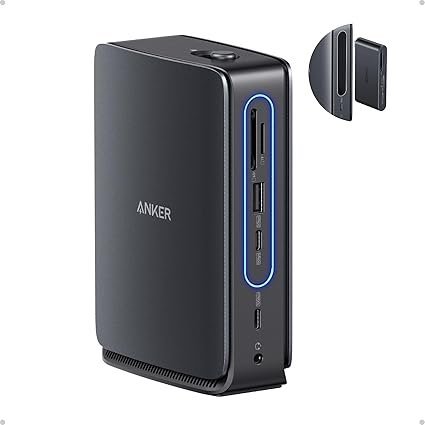 717kW6pwEyL._AC_SX425_.jpg Anker Nano Laptop Docking Station with Detachable Hub, 13-in-1 USB-C Triple Display Docking with 2 HDMI+1 DP, 10 Gbps USB-C, 3 USB-A, Audio, SD/TF, Ethernet, 100W Max PD for Dell, Lenovo, HP, and More - Image 1
