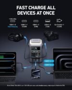 Anker SOLIX C300 DC Power Bank Station, Outdoor 288Wh Portable Power Station, LiFePO4 Battery, 300W Solar Generator, for Camping, Traveling, and Emergencies (No Wall Charger Included) - Image 4