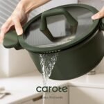 CAROTE 31PCS Pots and Pans Set, Nonstick Cookware Set Kitchen Non Stick Induction Titanium Cookware Non-toxic Granite Cooking set, PFOA Free - Image 3
