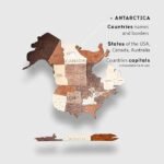 Enjoy The Wood 3D Wooden World Map Wall Art – Large Travel Map with Pins for Art Decor – Decorative Map of the World for Home, Office – Travel Wall Art Housewarming Gift Idea (Multicolor, M, Unframed) - Image 3