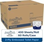 Georgia-Pacific Angel Soft Ultra Professional Series 2-Ply Embossed Toilet Paper by GP PRO (Georgia-Pacific), 16560, Paper, 60 Count (Pack of 1), White 24000 sheets per case - Image 3