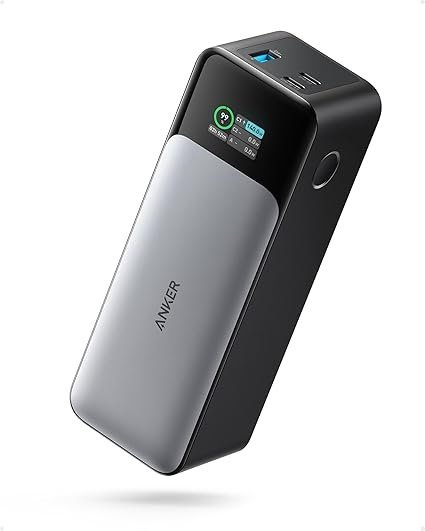 71QrhaWkAL._AC_SX425_.jpg Anker 737 Power Bank, 140W Max 3-Port Laptop Portable Charger, 24,000mAh, Smart Display, Compatible with iPhone 16 / 15 / 14 Series, Vision Pro, Samsung, MacBook, and More - Image 1