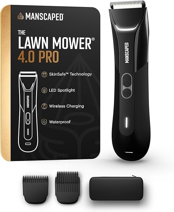 71UIONutv3L._AC_SX569_-1.jpg MANSCAPED® The Lawn Mower® 4.0 PRO – Groin & Body Hair Trimmer, Updated SkinSafe® Trimmer Blade, Waterproof Wet/Dry Groomer, USB-C & Wireless Charging Compatible, Men’s Ball Shaver with Travel Lock - Image 1
