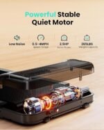 Abonow Walking Pad, Under Desk Treadmill with Incline for Home Office 2.5HP Portable Walking Treadmill with 265 Lbs Weight Capacity Walking Machine, Remote Control, LED Display - Image 3