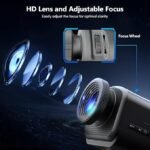 Rossetta 3D Projector, 60 Themes HD 3D Galaxy Projector with Bluetooth Speaker & Remote, 1H/2H Timer, Night Light for Bedroom, Home Decor, Party, Birthday & Christmas Gifts for Adults, Girls, Boys - Image 3