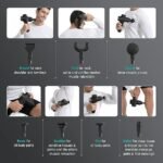 Mebak 3 Massage Gun, Massage Gun Deep Tissue for Athletes, Professional Muscle Percussion Massager, Massager for Shoulder Leg Back Body Pain Relief, Quiet Portable Sport Tool, Gifts for Him - Image 5