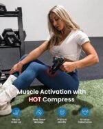 RENPHO Active Thermacool Deluxe Massage Gun Deep Tissue with Charging Stand, Mothers Day Gifts Back Massager with Heat and Cold Head, Percussion Body Muscle Masajeador for Athletes Pain Relief - Image 3