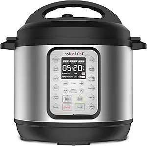 Instant Pot Duo Plus 9-in-1 Multicooker, Pressure Cooker, Slow Cook, Rice Maker, Steamer, Sauté, Yogurt, Warmer & Sterilizer, Includes App with Over 800 Recipes, Stainless Steel, 6 Quarts