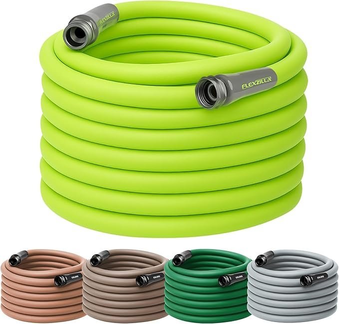 Flexzilla Garden Hose 5/8 in. x 100 ft., Lightweight All-Weather Water Hose, Durable and Flexible, Leak-Free Connections