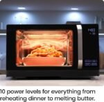 Chefman MicroCrisp Countertop Microwave Oven and Convection Oven, with Integrated Crisper, Guided Touchscreen Interface, 10 Power Levels, Mute Function, and Eco Mode, 1800W and 0.8 Cu. Ft. – Black - Image 3