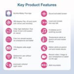 VTech VM901 Smart WiFi Baby Monitor with 1080p FHD Camera and 5″ HD IPS Display, Free App, Remote Pan Tilt Zoom, Night Vision, Motion Detection Alerts - Image 4