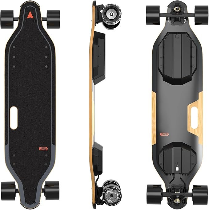 MEEPO Campus V5 Series/Envy Electric Skateboard with Remote, Top Speed Up to 29 Mph, 4 Speed Smooth Braking, Easy Carry Handle Design, Suitable for Adults & Teens