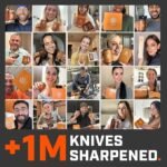 The Original Tumbler Rolling Knife Sharpener™ – Knife Sharpening Made Easy – Rolling Knife Sharpener Tool for Kitchen Knives – Knife Sharpener Kit Offers 15 & 20 Degree Sharpening (Wood) - Image 5
