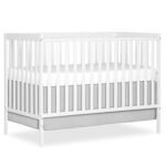 Delta Children Essex 4-in-1 Convertible Baby Crib, Bianca White with Natural Legs - Image 4