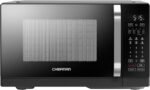 Chefman MicroCrisp Countertop Microwave Oven and Convection Oven, with Integrated Crisper, Guided Touchscreen Interface, 10 Power Levels, Mute Function, and Eco Mode, 1800W and 0.8 Cu. Ft. – Black