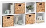 Best Choice Products 8-Cube Storage Organizer, 11in Shelf Opening, Bookcase, Display Shelf, Customizable w/ 3 Removable Back Panels – White